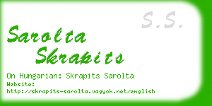 sarolta skrapits business card